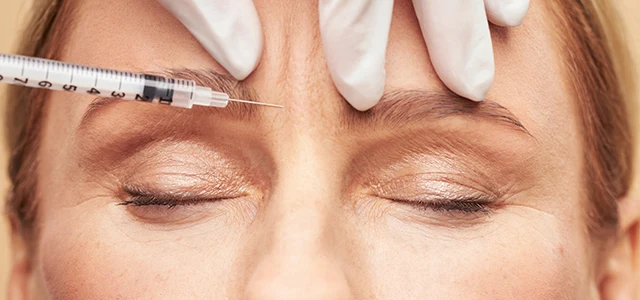 Botox gegen die Zornesfalte zwischen den Augenbrauen (Glabella)